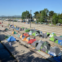 refugee camp in Greece refugee camp in Greece