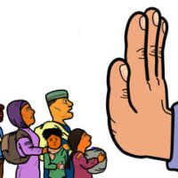 a hand that reads immigration a hand that reads immigration